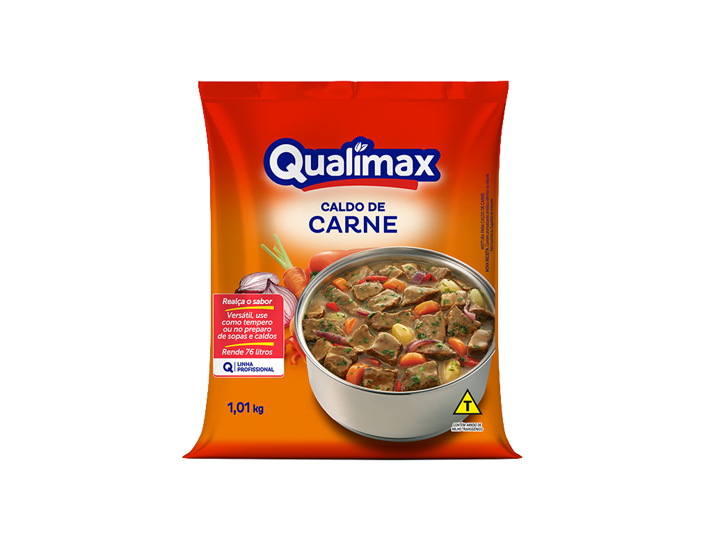 CALDO DE CARNE QUALIMAX 1,01 KG (CX 10 PCT)